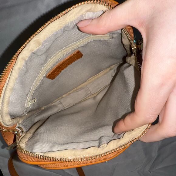 Valentina Genuine Leather Turquoise Brown Crossbody Bag - Travel Casual Durable - Picture 3 of 7